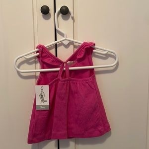 Cute pink 0 to 3 months tank top. Girls.